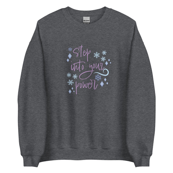 runDisney sweater Princess Frozen Step Into Your Power Running Half Marathon Challenge Unisex Sweatshirt