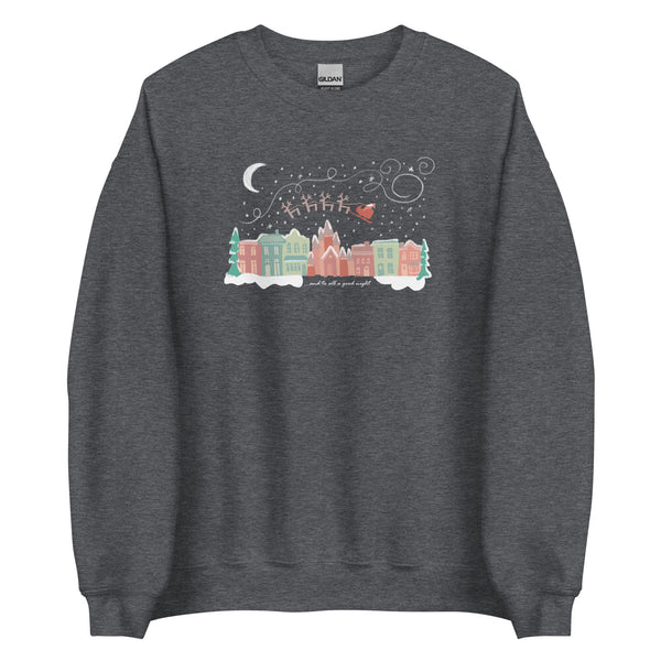 Disney Christmas Main Street Sweatshirt Santa Claus And to All a Good Night Christmas Sweatshirt