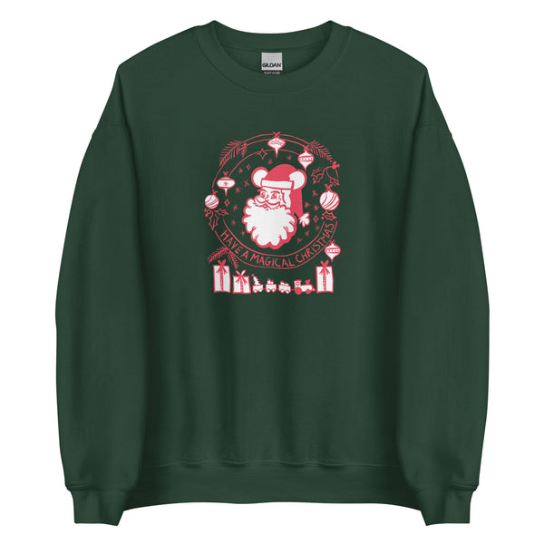 Vintage Santa Disney Sweatshirt Have a Magical Christmas Mickey Santa Sweatshirt