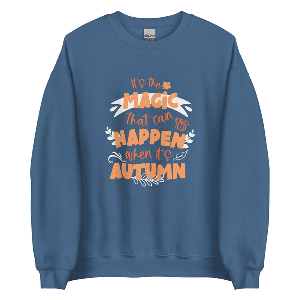 Magic in Autumn Disney Main Street USA Magic Kingdom Unisex Sweatshirt