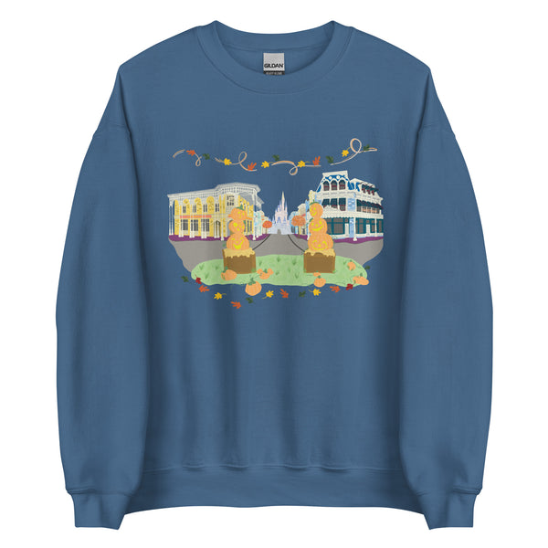 Disney Fall on Main Street USA Magic Kingdom Halloween Unisex Sweatshirt