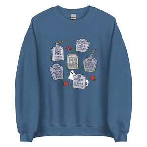 Muppets Haunted Mansion Rest in Peace Tombstones Halloween Spooky Disney Sweater Unisex Sweatshirt