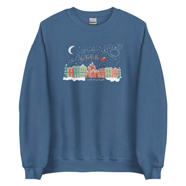 Disney Christmas Main Street Sweatshirt Santa Claus And to All a Good Night Christmas Sweatshirt