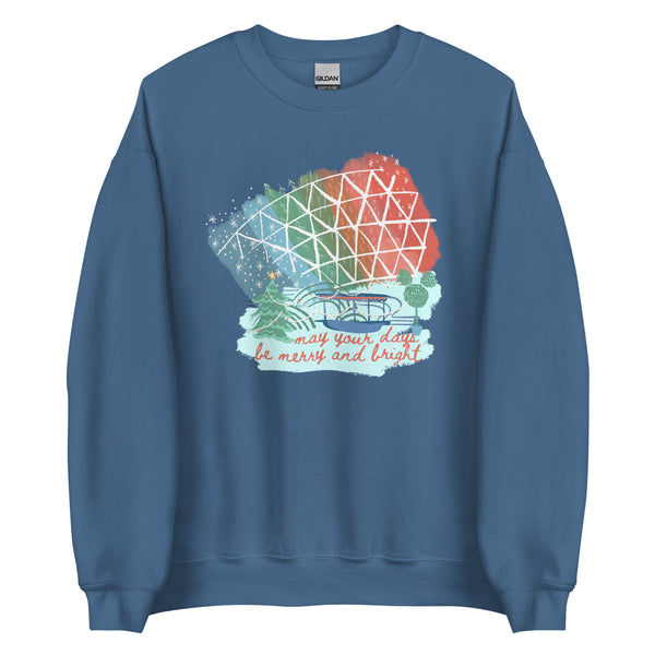 Living with the Land Christmas Sweatshirt Merry and Bright Nights Disney World Unisex Sweatshirt