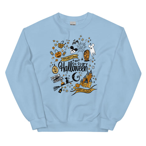 Disney Halloween Party Sweatshirt Disney Shirt Not So Scary Halloween Magic Kingdom Party Unisex Sweatshirt