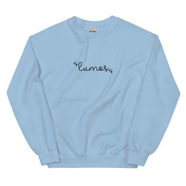 Lumos Light Magic EMBROIDERED Wizard Sweater Unisex Sweatshirt