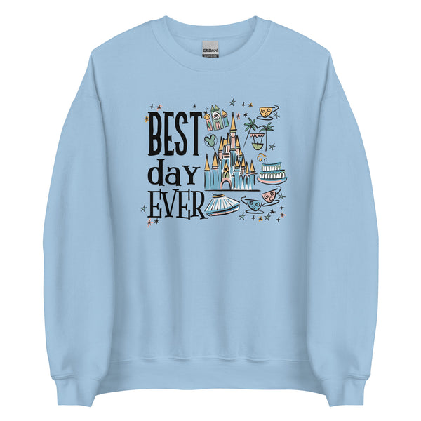 Disney Magic Kingdom Sweatshirt  Best Day Ever Disney Trip Unisex Sweatshirt