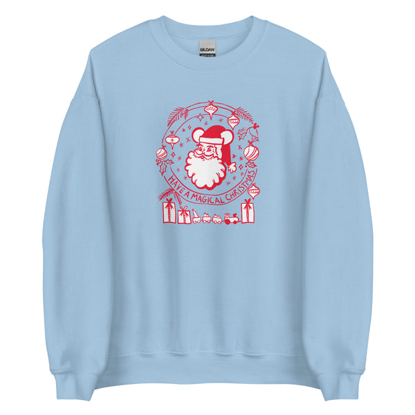 Vintage Santa Disney Sweatshirt Have a Magical Christmas Mickey Santa Sweatshirt