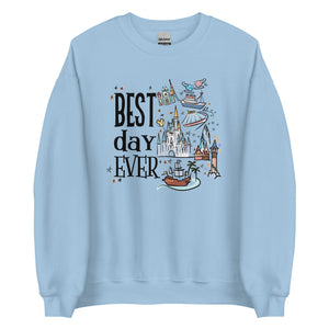 Tokyo Disney Best Day Ever Sweatshirt DisneySea Disneyland Unisex Sweatshirt