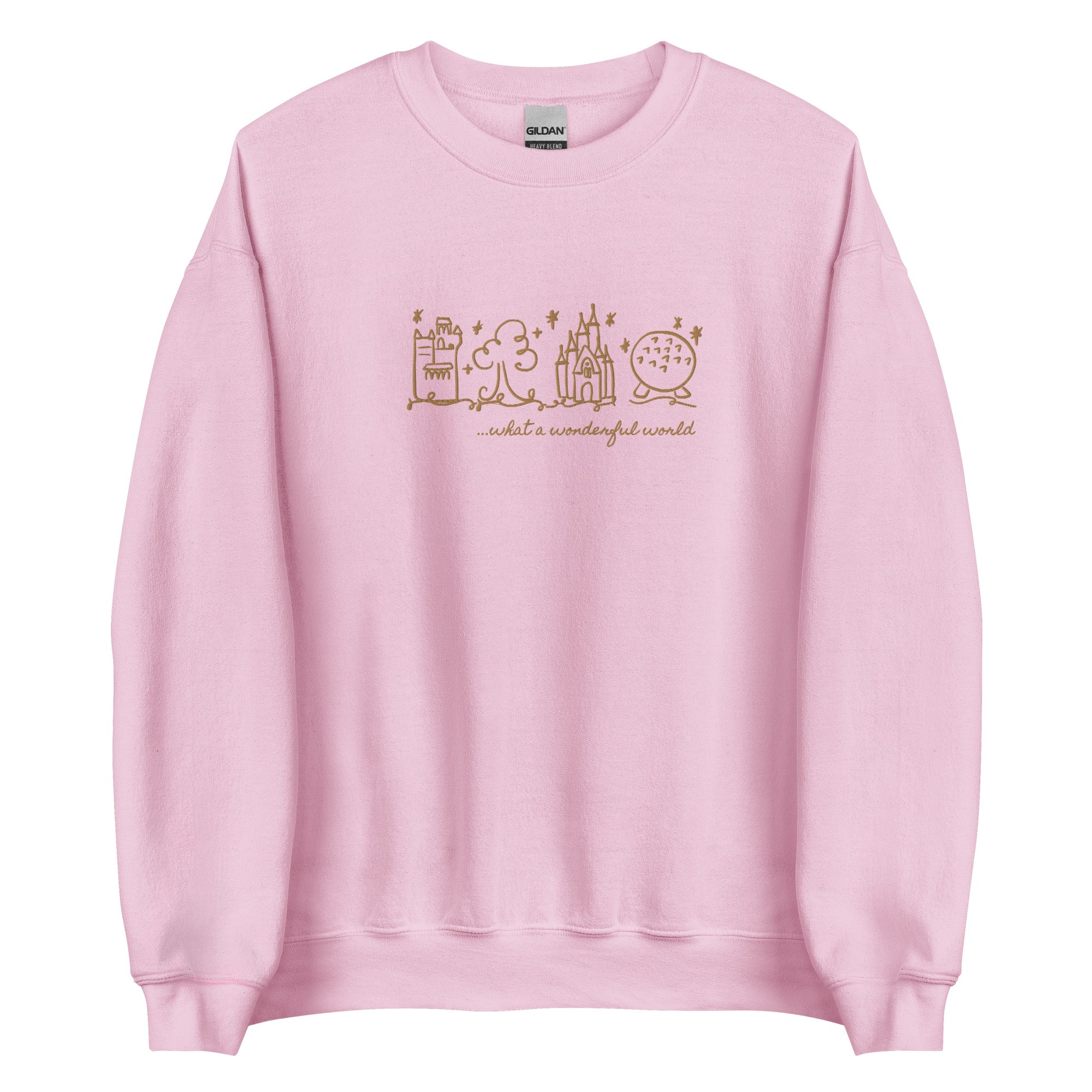Disney World Parks EMBROIDERED Sweater What a Wonderful World Disney Unisex Sweatshirt