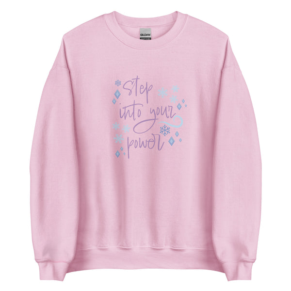 runDisney sweater Princess Frozen Step Into Your Power Running Half Marathon Challenge Unisex Sweatshirt