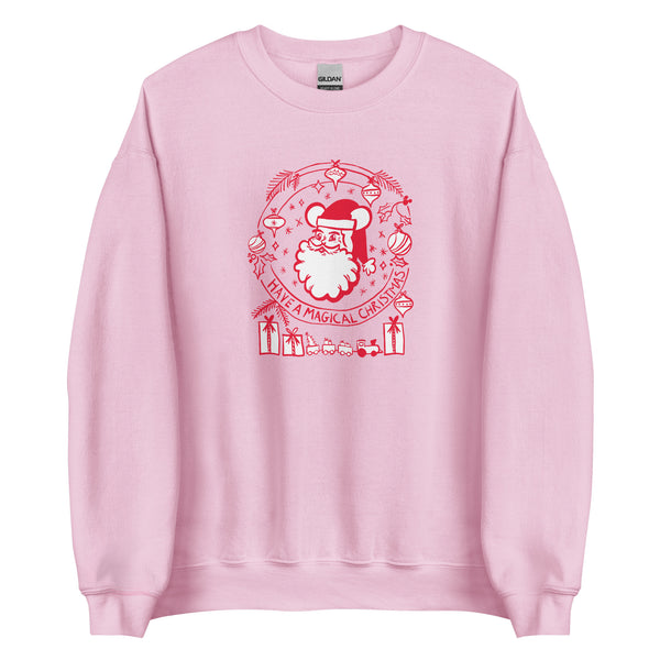 Vintage Santa Disney Sweatshirt Have a Magical Christmas Mickey Santa Sweatshirt