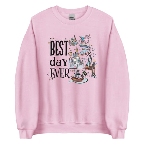 Tokyo Disney Best Day Ever Sweatshirt DisneySea Disneyland Unisex Sweatshirt