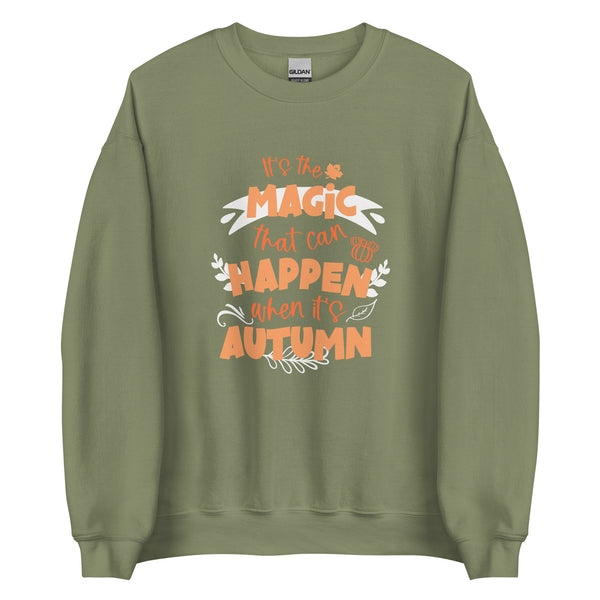 Magic in Autumn Disney Main Street USA Magic Kingdom Unisex Sweatshirt