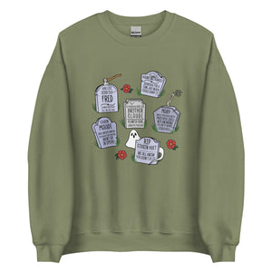 Muppets Haunted Mansion Rest in Peace Tombstones Halloween Spooky Disney Sweater Unisex Sweatshirt