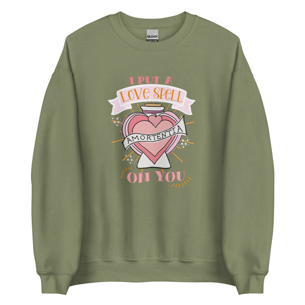 Love Potion Love Spell Sweatshirt I Put a Spell on You Valentine's Day Sweatshirt