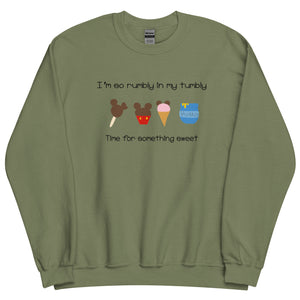Winnie the Pooh Snacks Sweatshirt Disney Snacks Rumbly in My Tumbly Mickey Snacks Sweatshirt