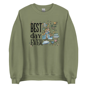 Disney Magic Kingdom Sweatshirt  Best Day Ever Disney Trip Unisex Sweatshirt