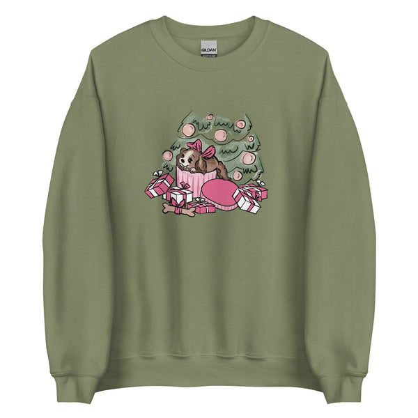 Christmas Puppy Sweatshirt Disney Lady and the Tramp Christmas Sweatshirt