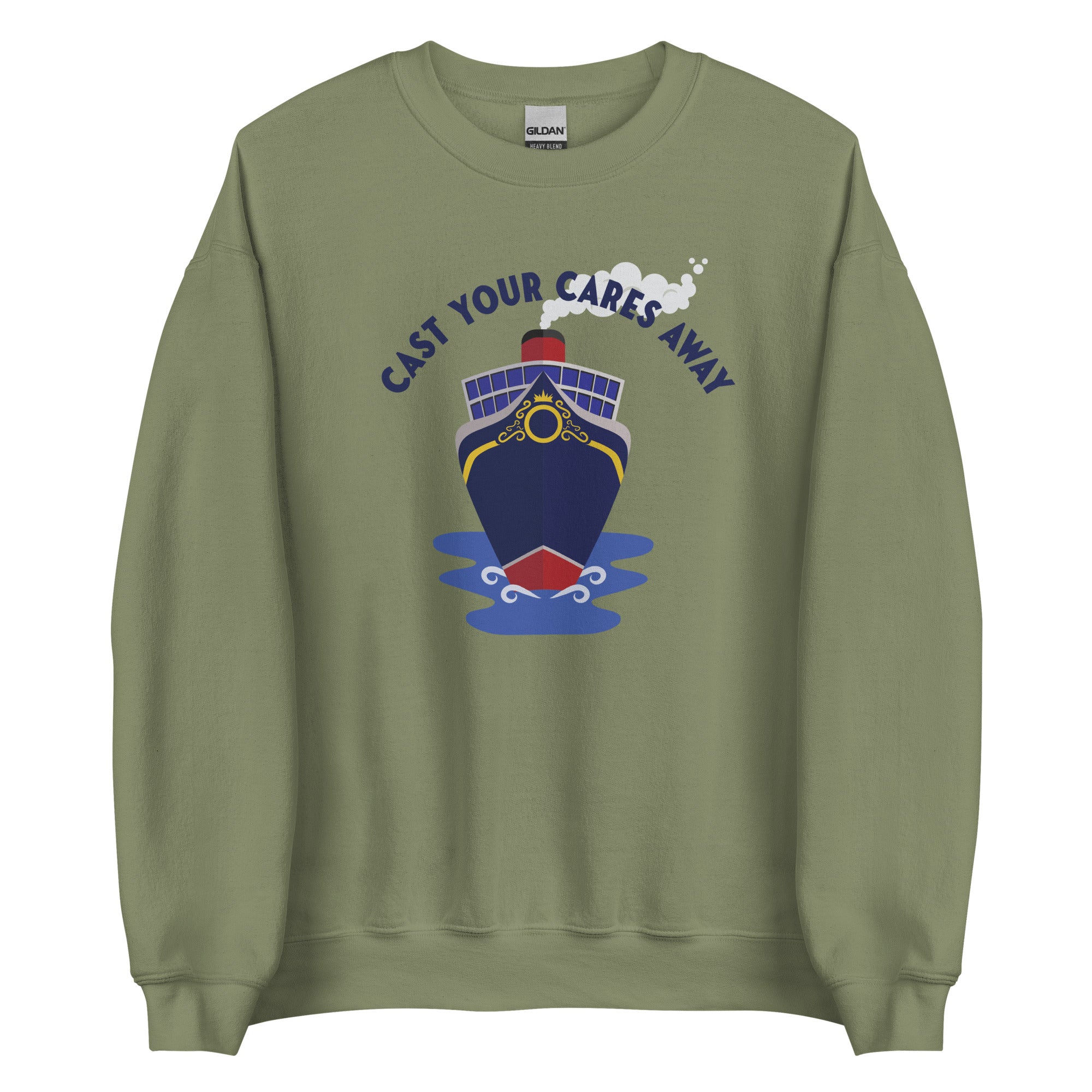 Disney Cruise Sweater Cast Your Cares Away Cruise Ship Unisex Sweatshirt