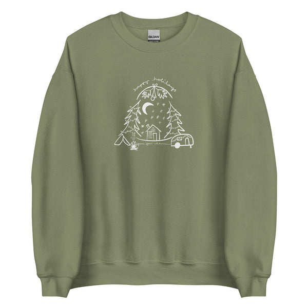 Fort Wilderness Christmas Sweatshirt Disney Christmas Camping Unisex Unisex Sweatshirt