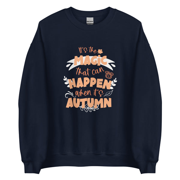 Magic in Autumn Disney Main Street USA Magic Kingdom Unisex Sweatshirt