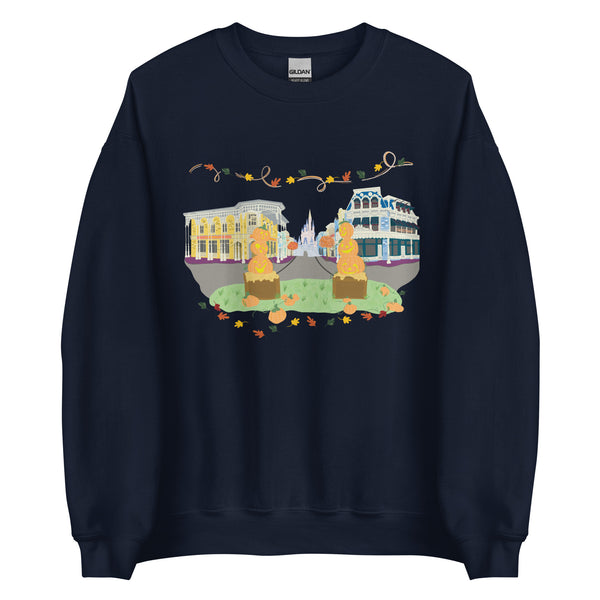 Disney Fall on Main Street USA Magic Kingdom Halloween Unisex Sweatshirt