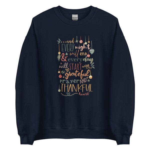 Muppets Christmas Carol Sweatshirt A Thankful Heart Disney Christmas Shirt Thanksgiving Muppets Christmas Song Unisex Sweatshirt