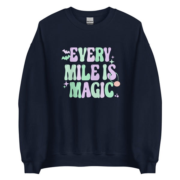 runDisney Halloween sweater Every Mile is Magic Pastels Disneyland running Unisex Sweatshirt