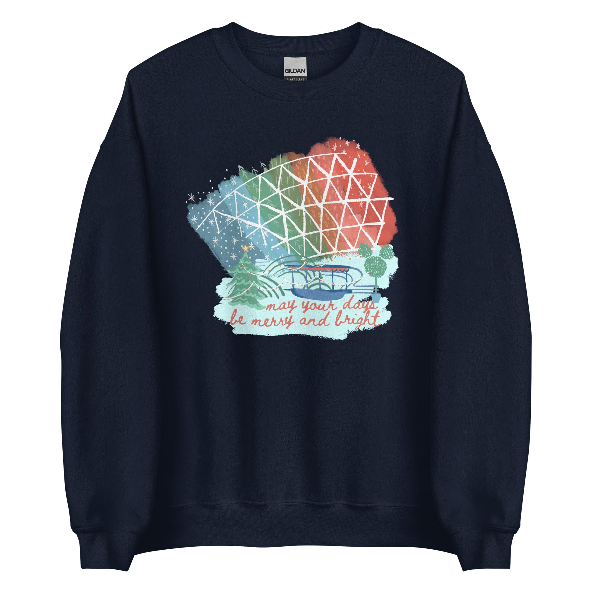 Living with the Land Christmas Sweatshirt Merry and Bright Nights Disney World Unisex Sweatshirt