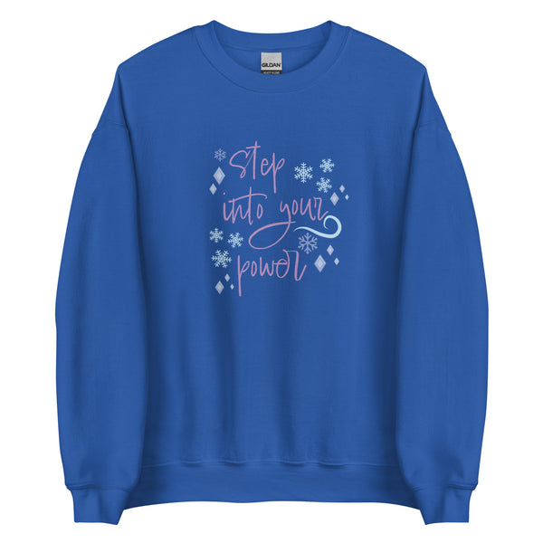 runDisney sweater Princess Frozen Step Into Your Power Running Half Marathon Challenge Unisex Sweatshirt