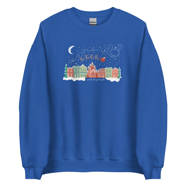 Disney Christmas Main Street Sweatshirt Santa Claus And to All a Good Night Christmas Sweatshirt