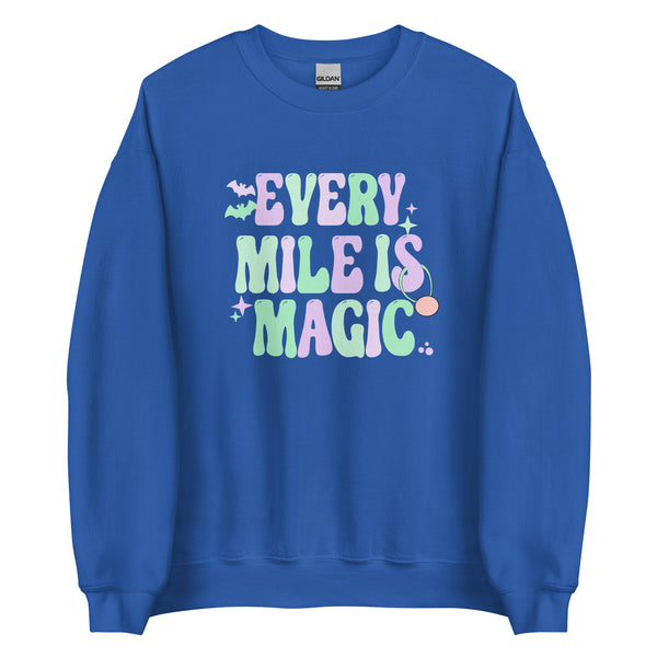 runDisney Halloween sweater Every Mile is Magic Pastels Disneyland running Unisex Sweatshirt