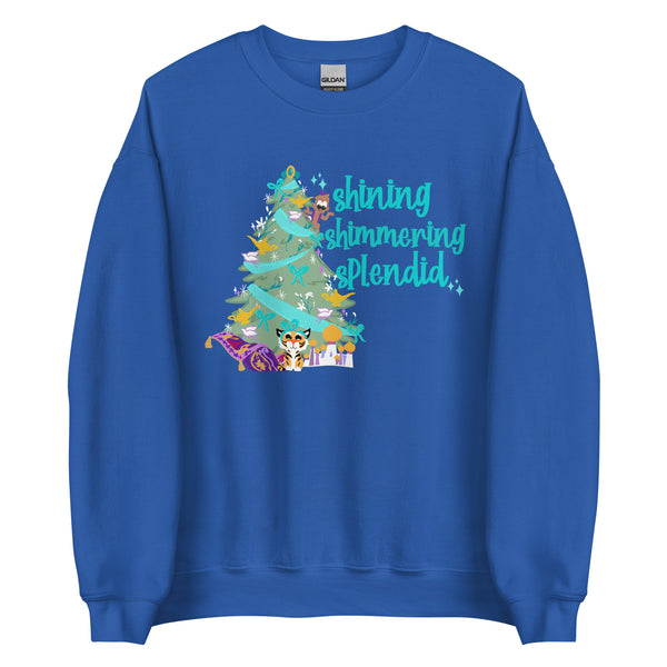 Princess Jasmine Sweater Disney Christmas Tree Holiday Aladdin Unisex Sweatshirt