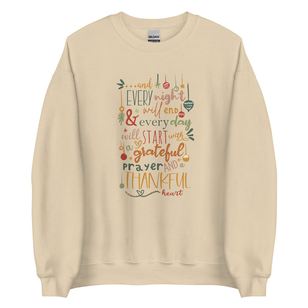 Muppets Christmas Carol Sweatshirt A Thankful Heart Disney Christmas Shirt Thanksgiving Muppets Christmas Song Unisex Sweatshirt