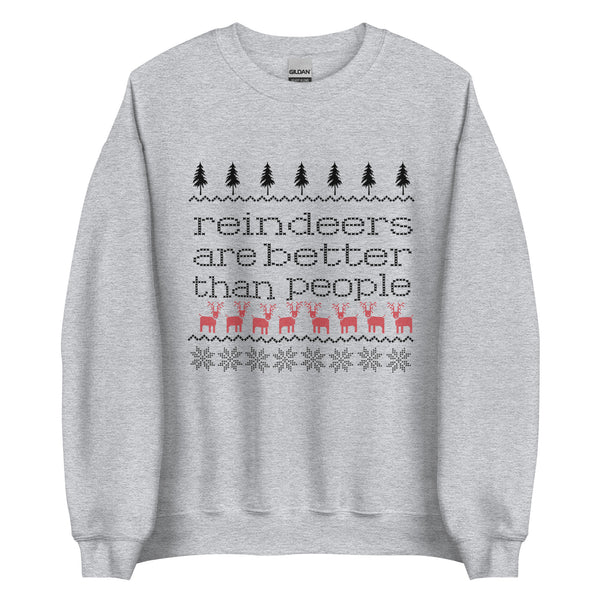 Disney Frozen Sven Sweatshirt Disney Christmas Shirt Frozen Christmas Reindeer Are Better Than People Sweatshirt