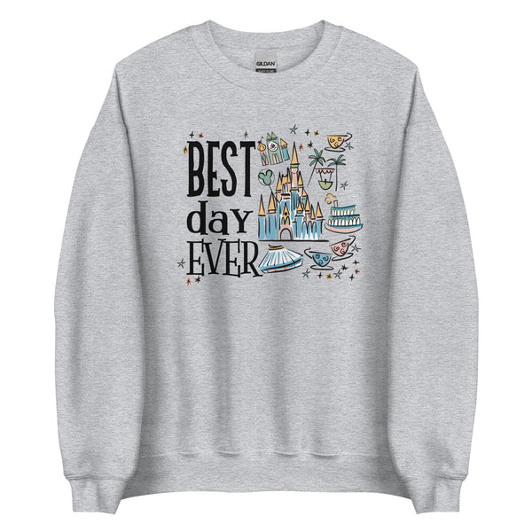 Disney Magic Kingdom Sweatshirt  Best Day Ever Disney Trip Unisex Sweatshirt