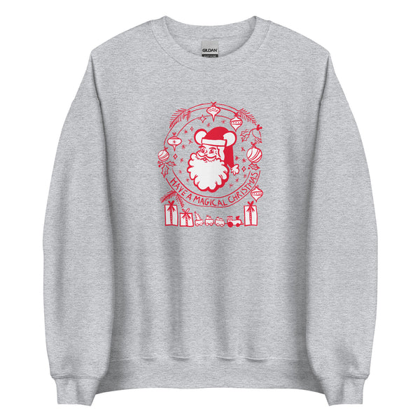 Vintage Santa Disney Sweatshirt Have a Magical Christmas Mickey Santa Sweatshirt