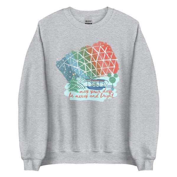 Living with the Land Christmas Sweatshirt Merry and Bright Nights Disney World Unisex Sweatshirt