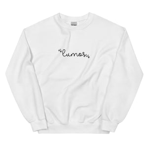 Lumos Light Magic EMBROIDERED Wizard Sweater Unisex Sweatshirt