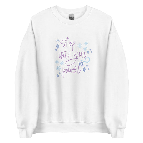 runDisney sweater Princess Frozen Step Into Your Power Running Half Marathon Challenge Unisex Sweatshirt