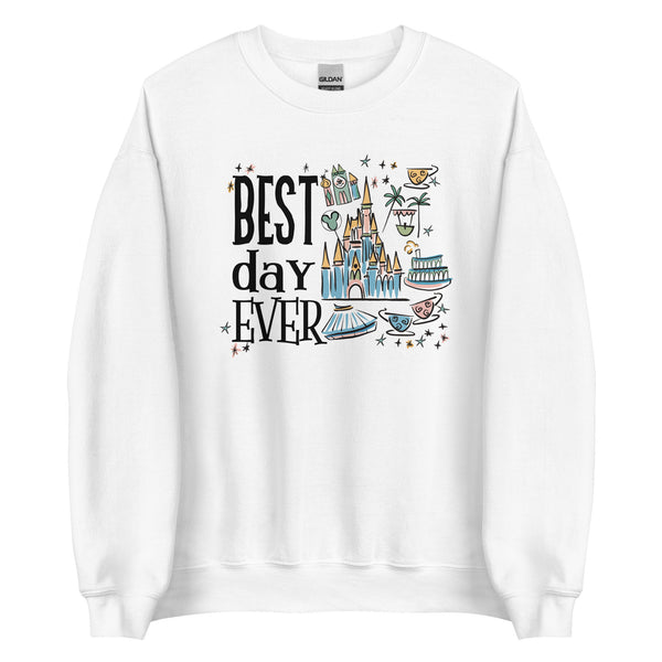 Disney Magic Kingdom Sweatshirt  Best Day Ever Disney Trip Unisex Sweatshirt