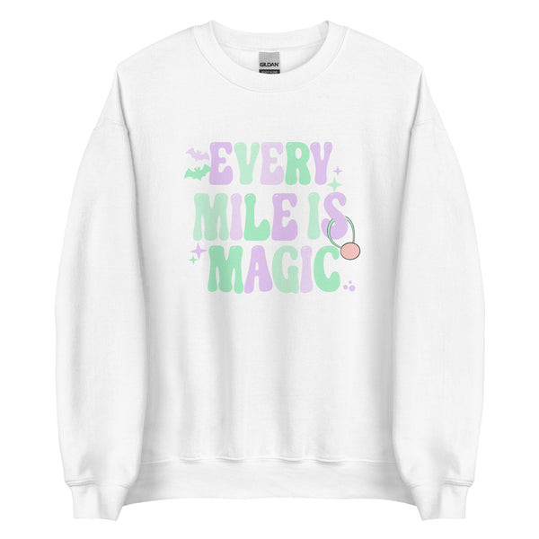 runDisney Halloween sweater Every Mile is Magic Pastels Disneyland running Unisex Sweatshirt