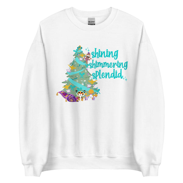 Princess Jasmine Sweater Disney Christmas Tree Holiday Aladdin Unisex Sweatshirt