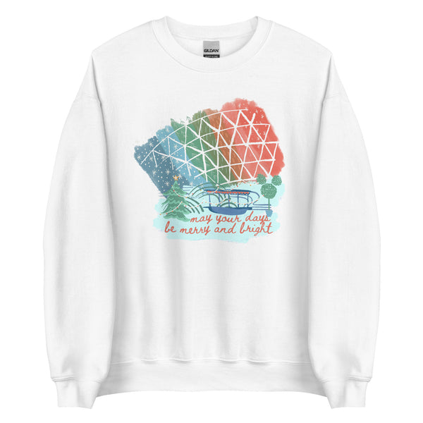 Living with the Land Christmas Sweatshirt Merry and Bright Nights Disney World Unisex Sweatshirt