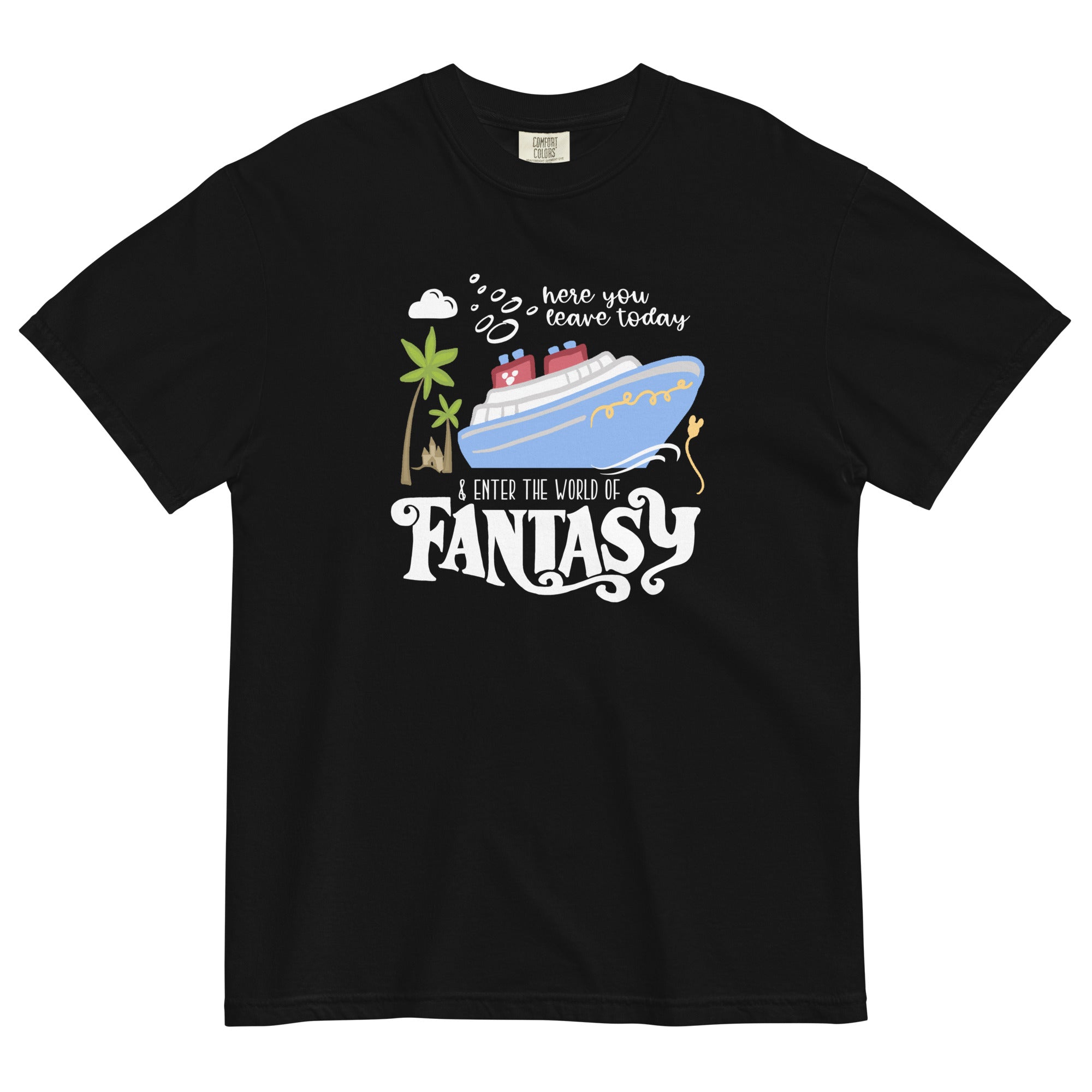 Disney Fantasy Cruise COMFORT COLORS Shirt Disney Family Cruise Vacation Unisex garment-dyed heavyweight t-shirt