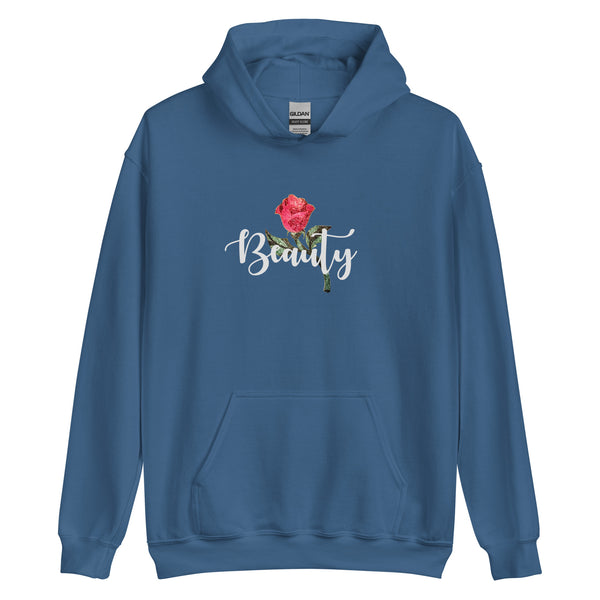 Beauty and the Beast Hooded Sweatshirt Enchanted Rose Beauty