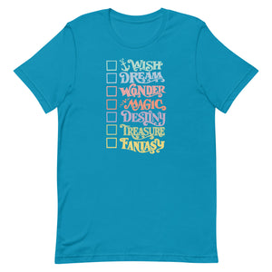 Pastel Disney Cruise Ships T-Shirt With Checkboxes Disney Unisex T-Shirt