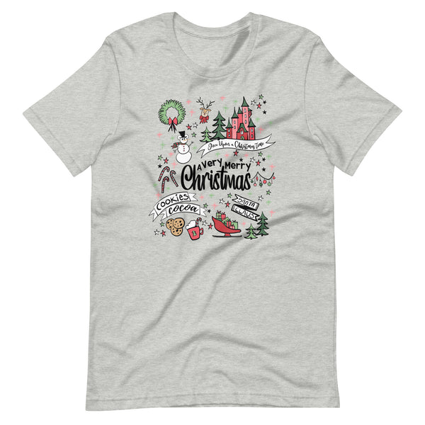 Disney Christmas Party T-Shirt Disney Shirt Very Merry Christmas Magic Kingdom Party Unisex T-Shirt