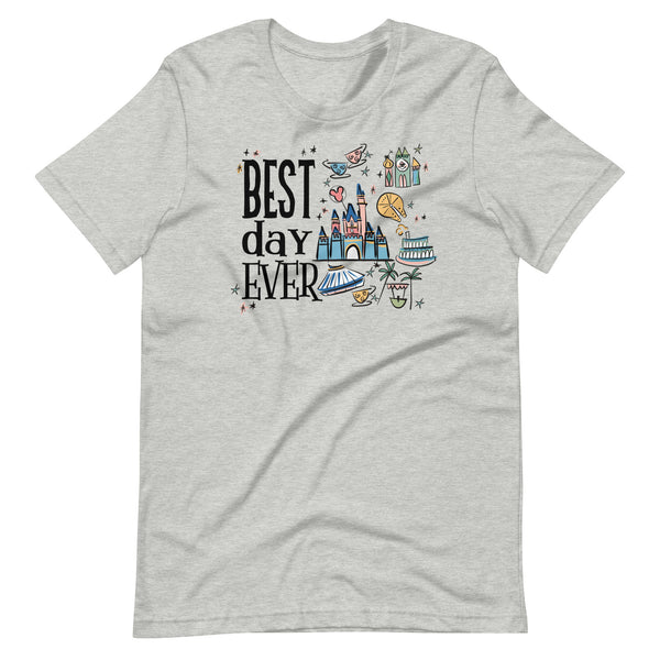 Disneyland Best Day Ever T-Shirt Best Day Ever Disney Trip Disney Castle T-Shirt